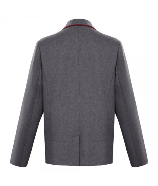 Women Royal Grey Suit Coat School Uniform