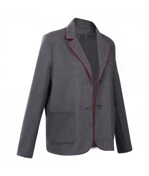 Women Royal Grey Suit Coat School Uniform