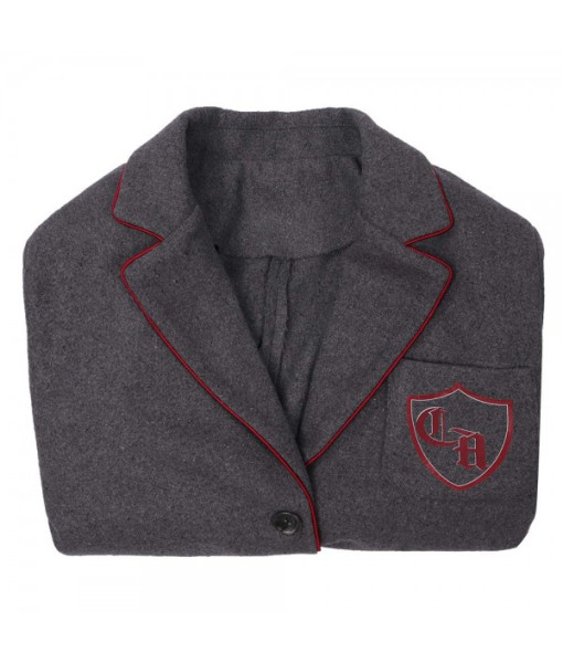 Women Royal Grey Suit Coat School Uniform