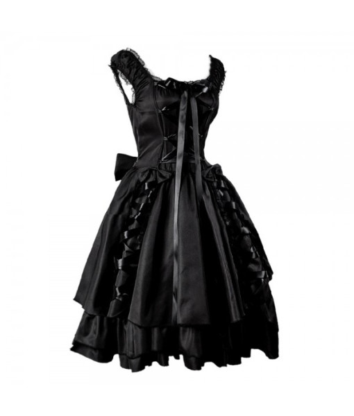 Women Steampunk Lining Dress Halloween Costume