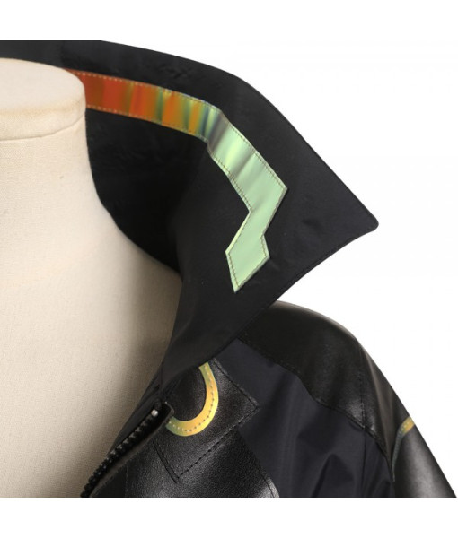 Women Black Jacket Futuristc Sci-Fi Style Halloween Costume