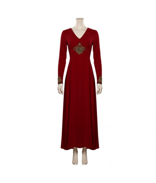 Women Medieval Fantasy Yellow Cape Royal Outfit Deluxe Dress Queen Halloween Costume