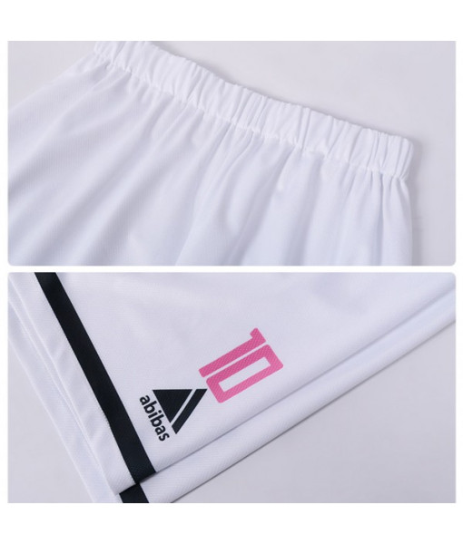 Men White No.10 Printed Soccer Team Uniform 