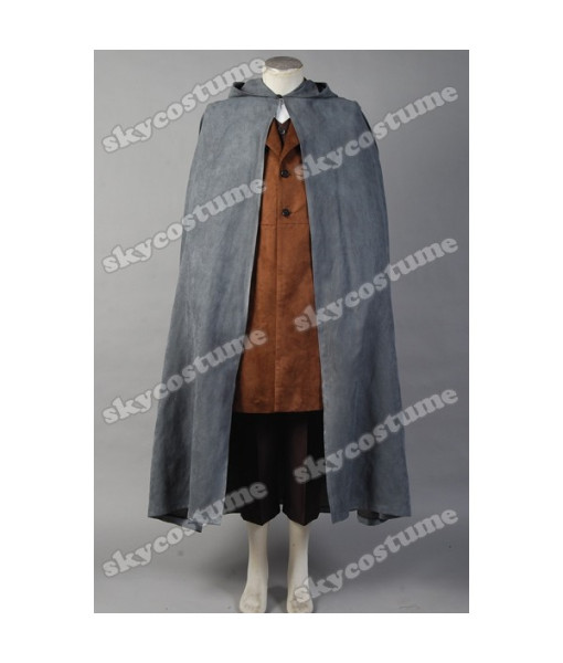 The Lord of the Rings Frodo Baggins Cosplay Costume Cape Coat from The Lord of the Rings