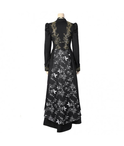 Yennefer The Witcher Dress Long Coat Cosplay Costume